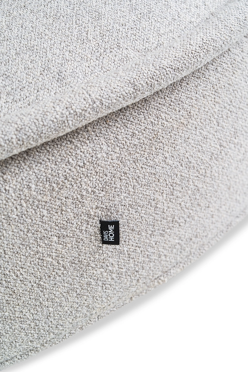 Pufa szara HALO – pufa do salonu i sypialni | Davis Home