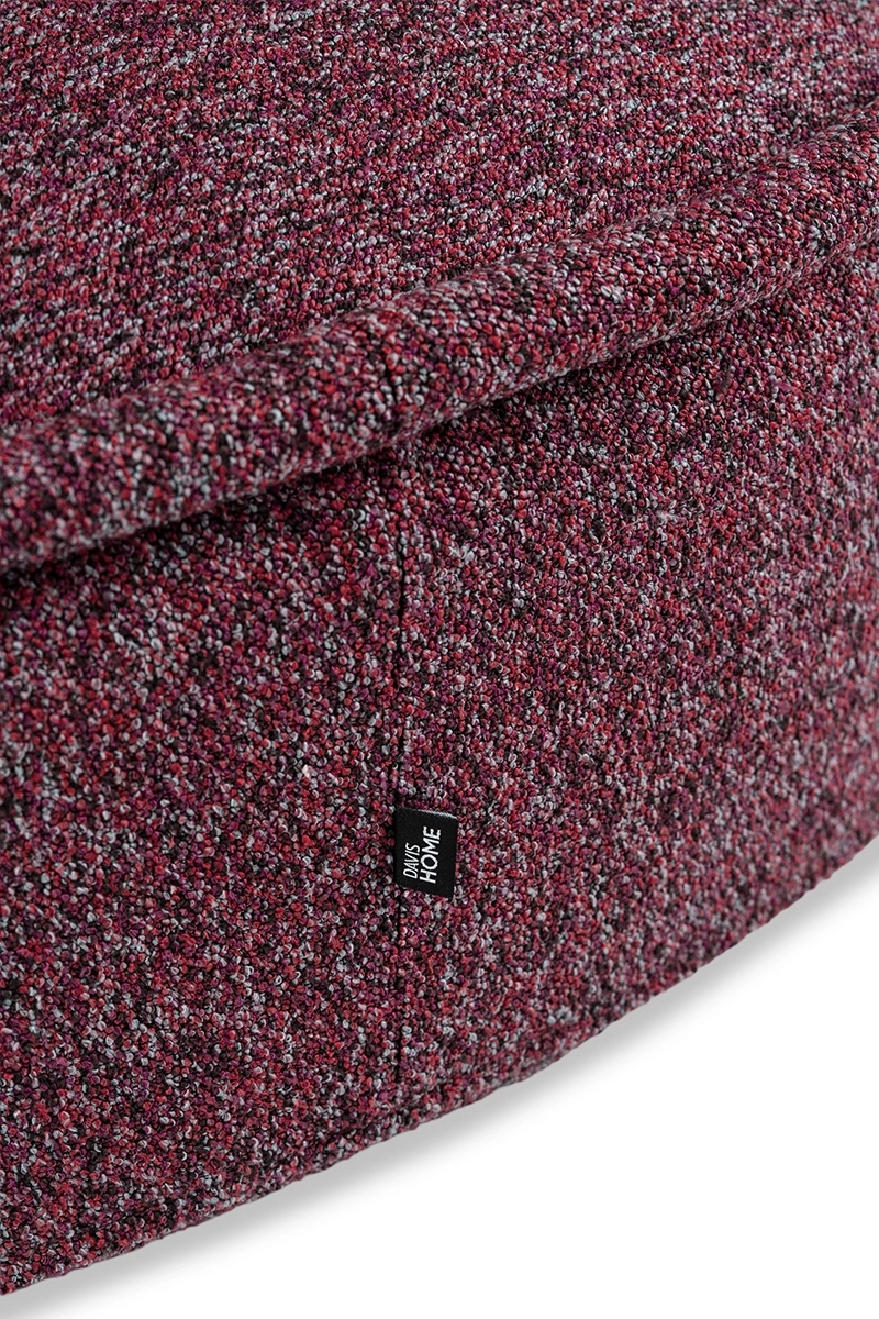 Pufa czerwona HALO – pufa do salonu i sypialni | Davis Home