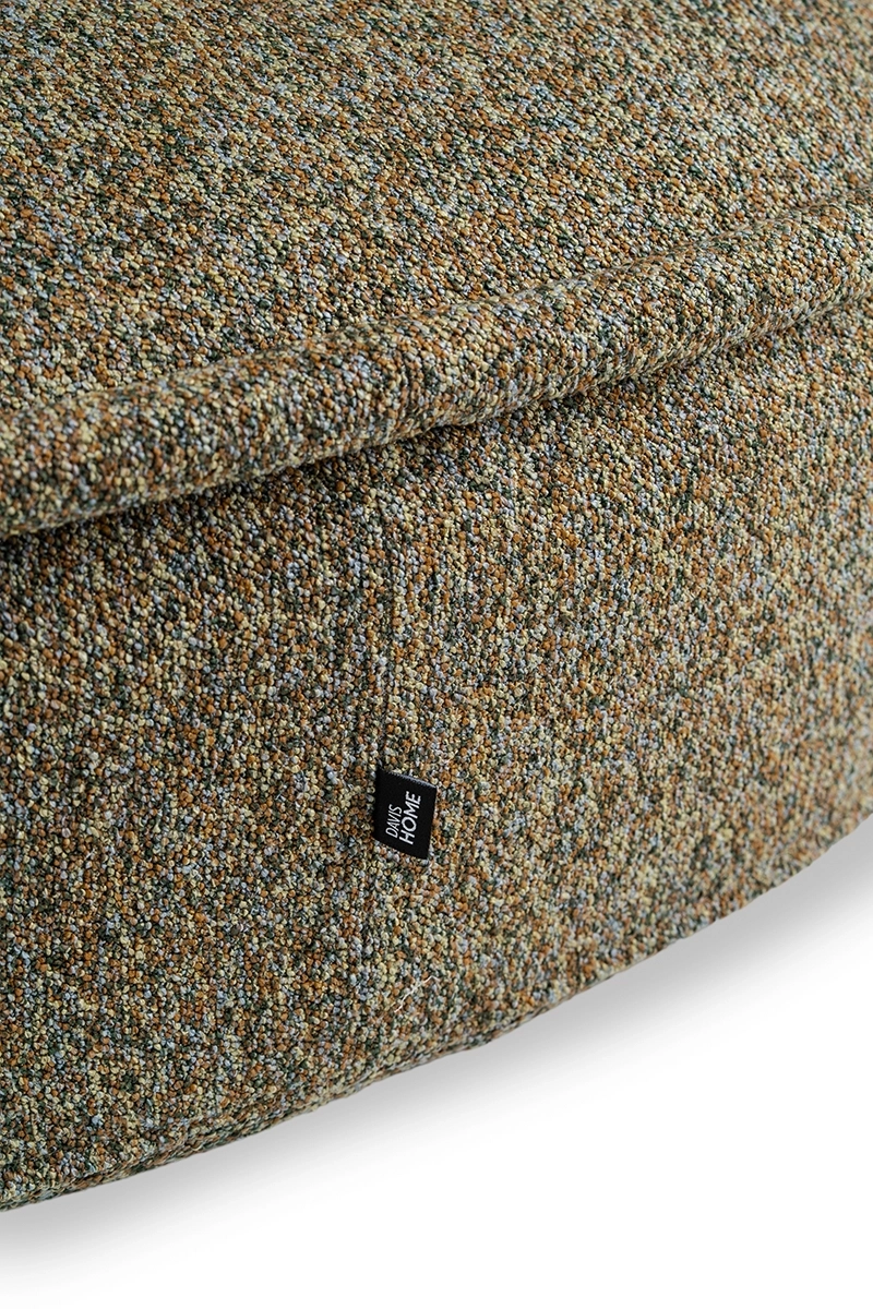 Pufa zielono-brązowa HALO – pufa do salonu i sypialni | Davis Home