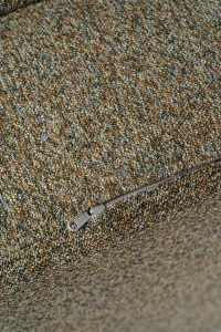 Pufa zielono-brązowa HALO – pufa do salonu i sypialni | Davis Home