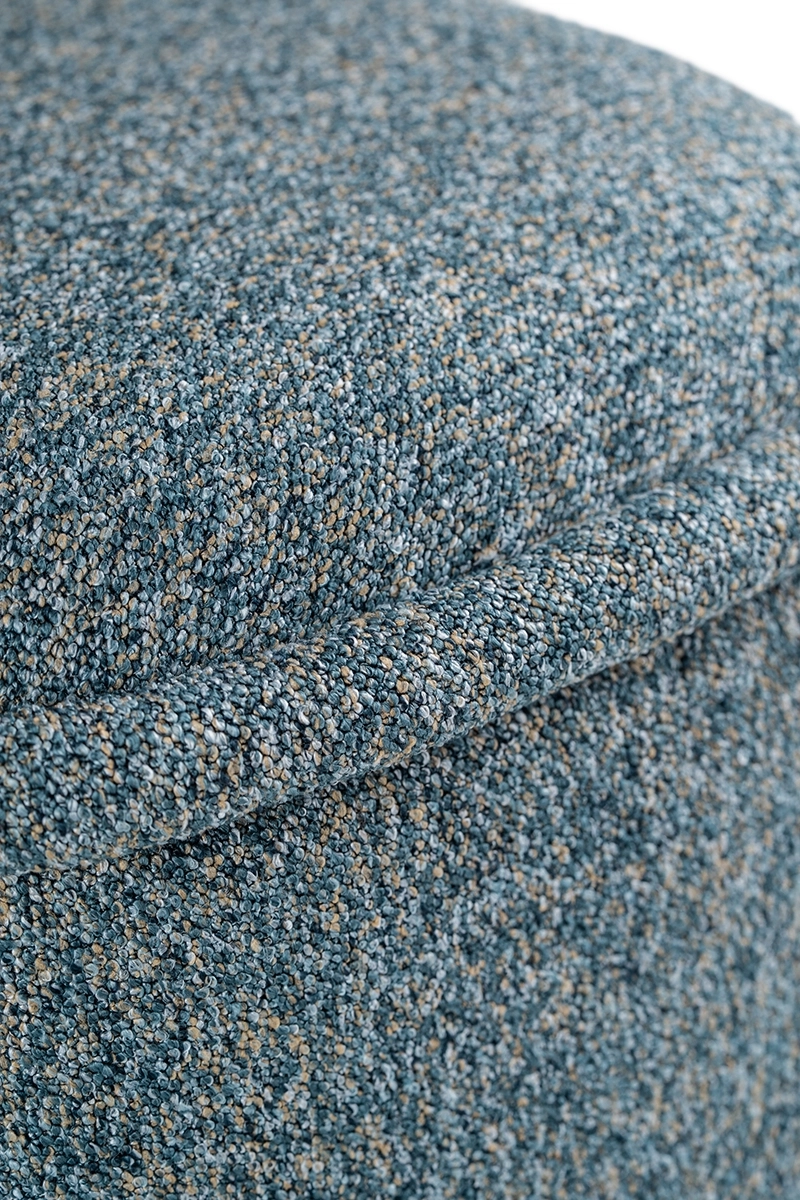 Pufa niebieska HALO – pufa do salonu i sypialni | Davis Home