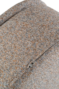 Pufa niebiesko-beżowa HALO – pufa do salonu i sypialni | Davis Home