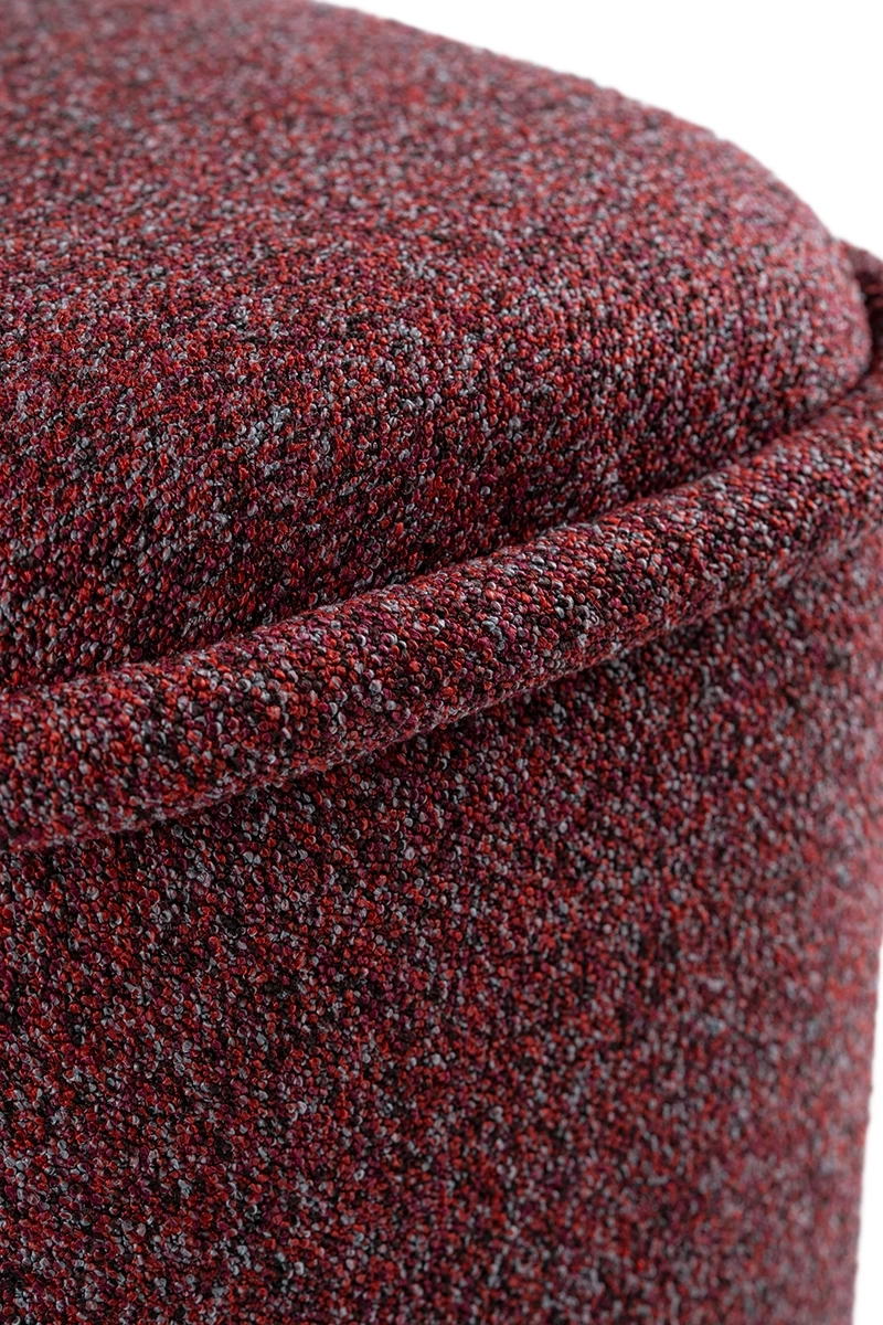 Pufa czerwona HALO – pufa do salonu i sypialni | Davis Home