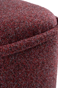 Pufa czerwona HALO – pufa do salonu i sypialni | Davis Home