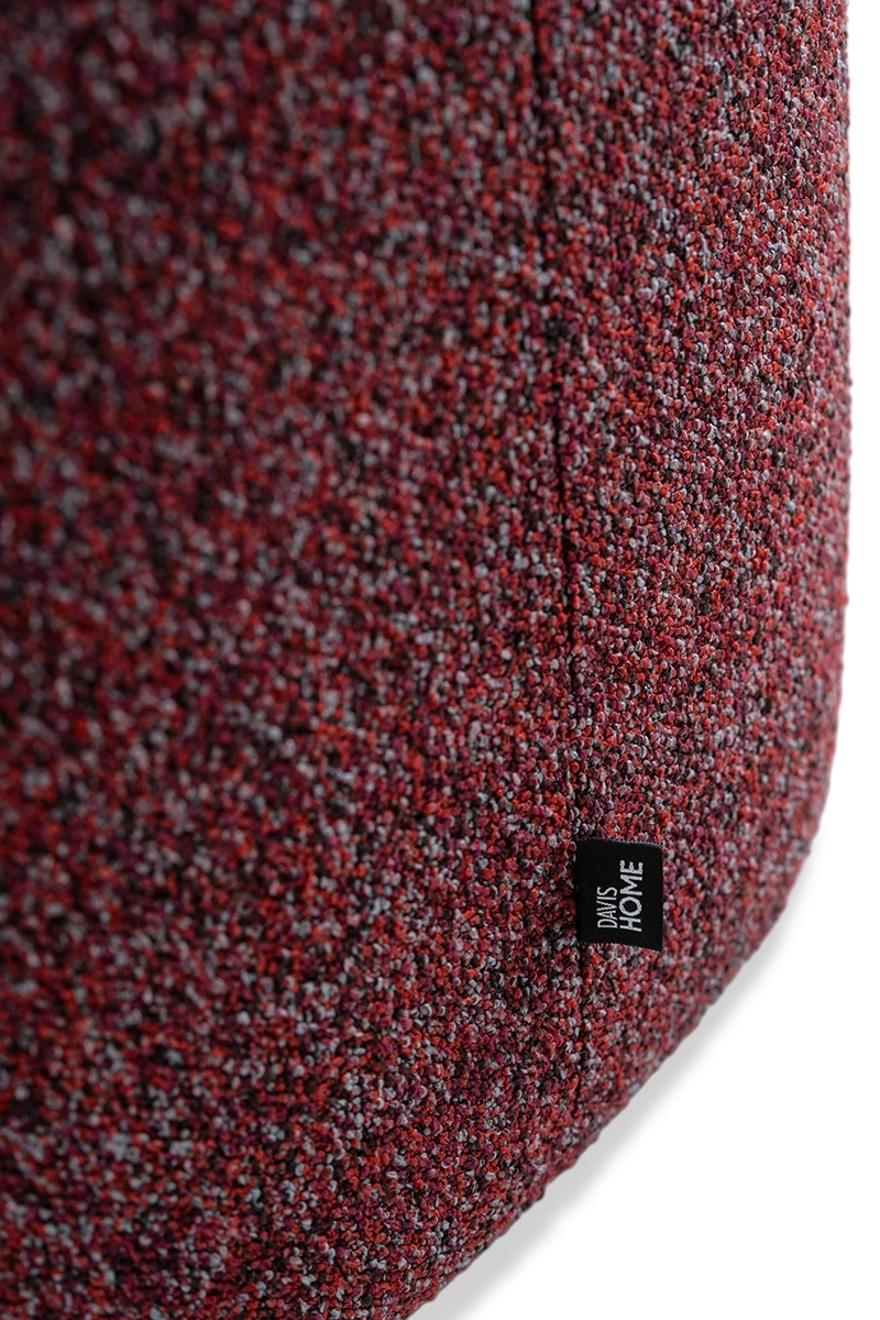 Pufa czerwona HALO – pufa do salonu i sypialni | Davis Home