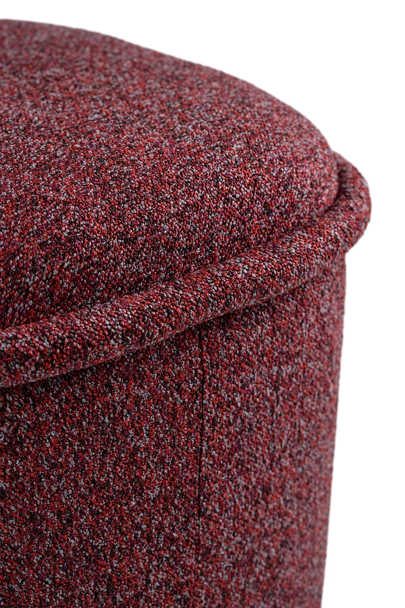 Pufa czerwona HALO – pufa do salonu i sypialni | Davis Home