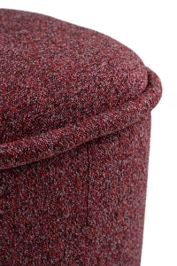 Pufa czerwona HALO – pufa do salonu i sypialni | Davis Home