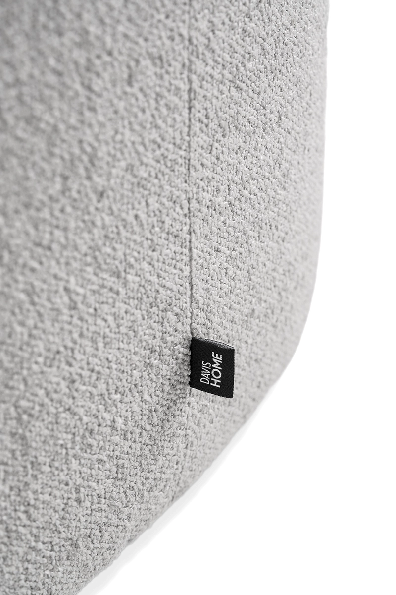 Pufa szara HALO – pufa do salonu i sypialni | Davis Home