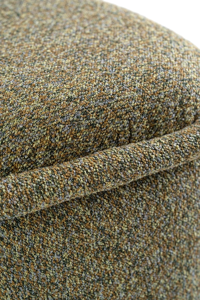 Pufa zielono-brązowa HALO – pufa do salonu i sypialni | Davis Home
