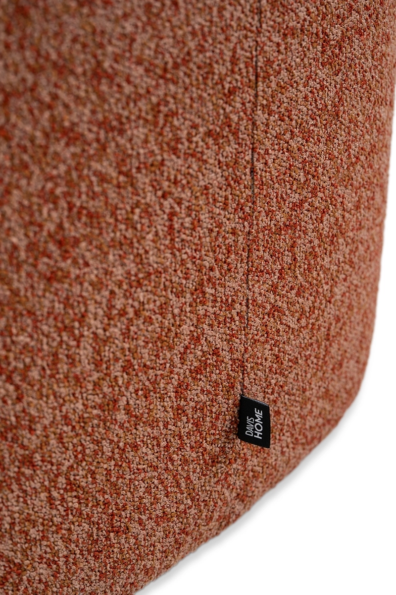 Pufa czerwono-szara HALO – pufa do salonu i sypialni | Davis Home