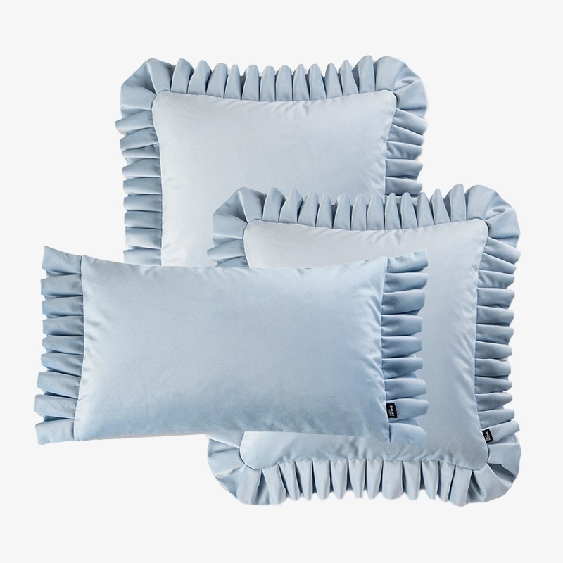 Niebieski zestaw 3 poduszek VALENCIA Niebieski zestaw 3 poduszek VALENCIA