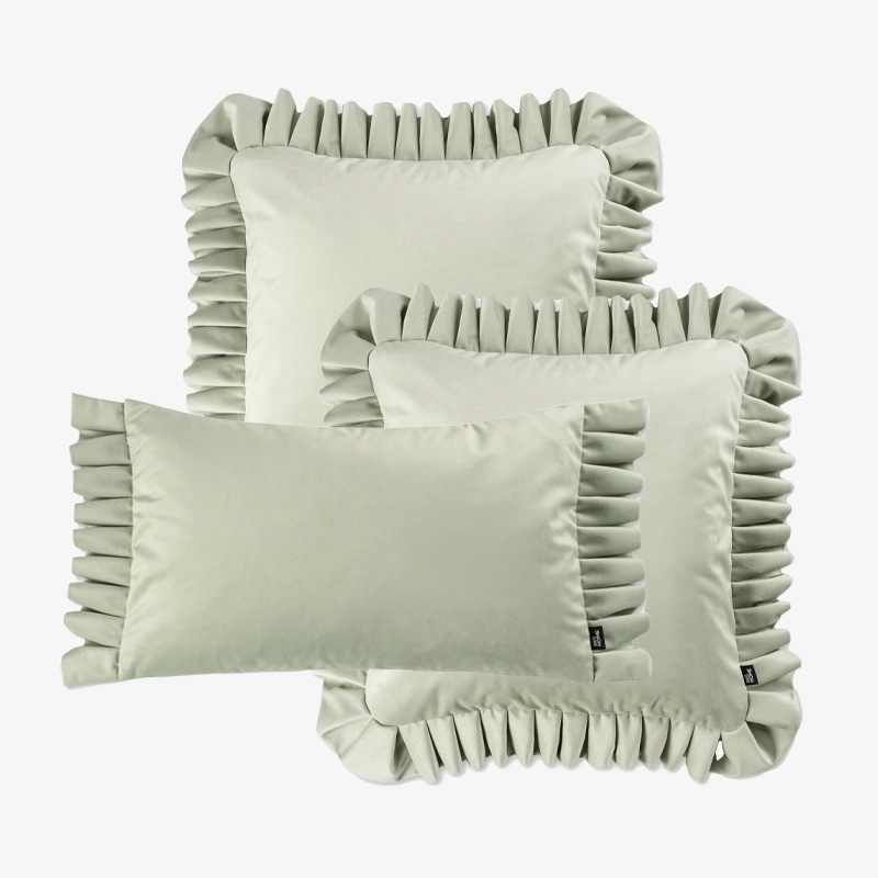 Zielony zestaw 3 poduszek VALENCIA