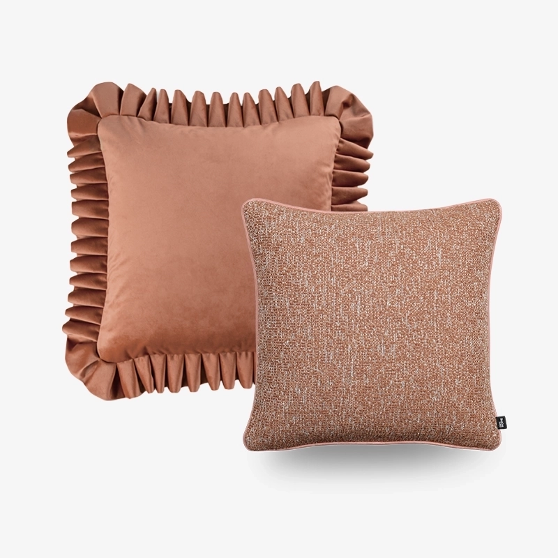 Pomarańczowy zestaw 2 poduszek VALENCIA + TOLEDO