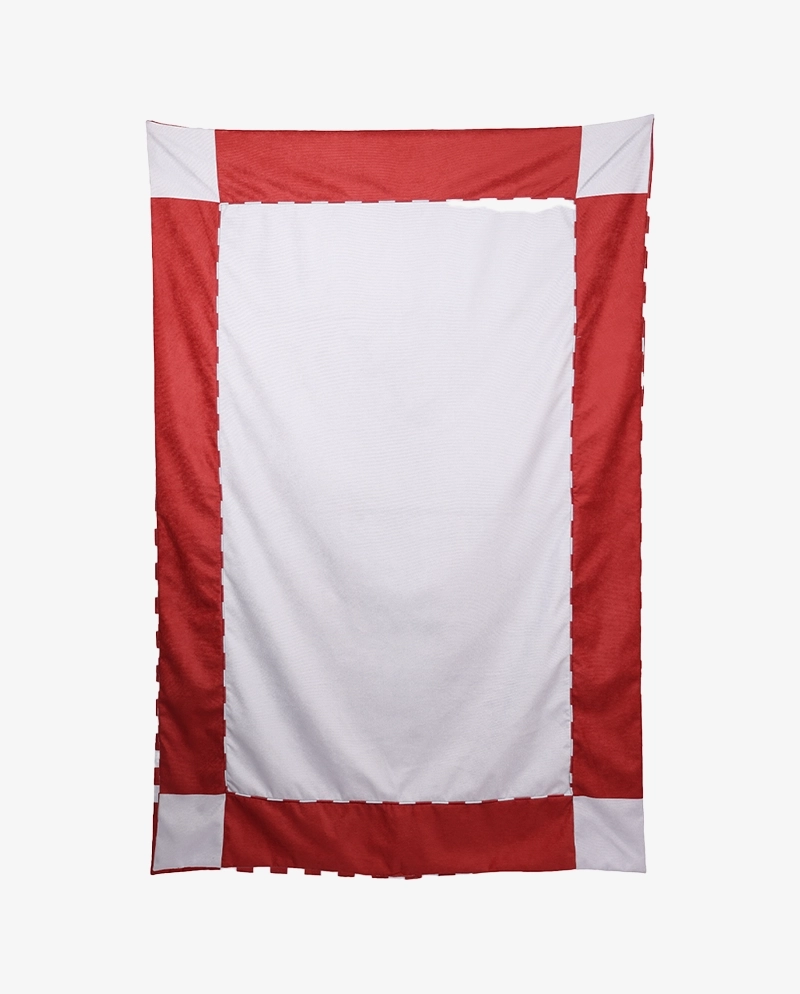 Narzuta czerwono-niebieska ETTORE 140x200 – nowoczesna narzuta na łóżko