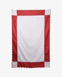 Narzuta czerwono-niebieska ETTORE 140x200 – nowoczesna narzuta na łóżko