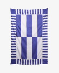 Narzuta granatowo-niebieska ETTORE 140x200 – nowoczesna narzuta na łóżko