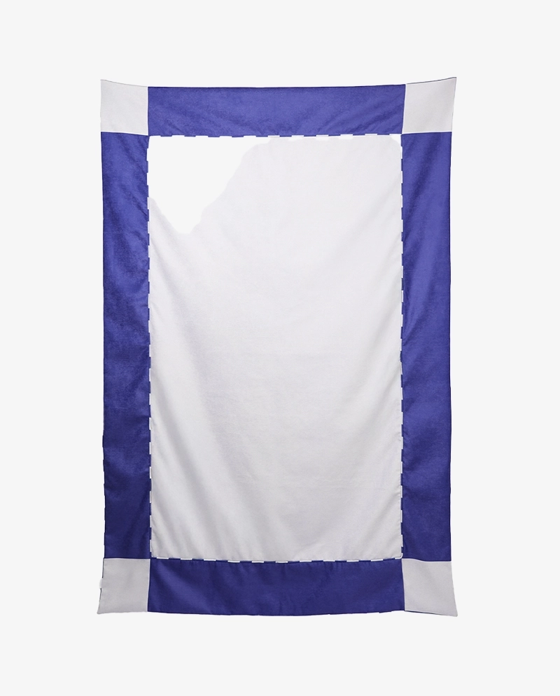 Narzuta granatowo-niebieska ETTORE 140x200 – nowoczesna narzuta na łóżko