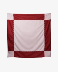 Narzuta czerwono-niebieska ETTORE 200x200 – nowoczesna narzuta na łóżko