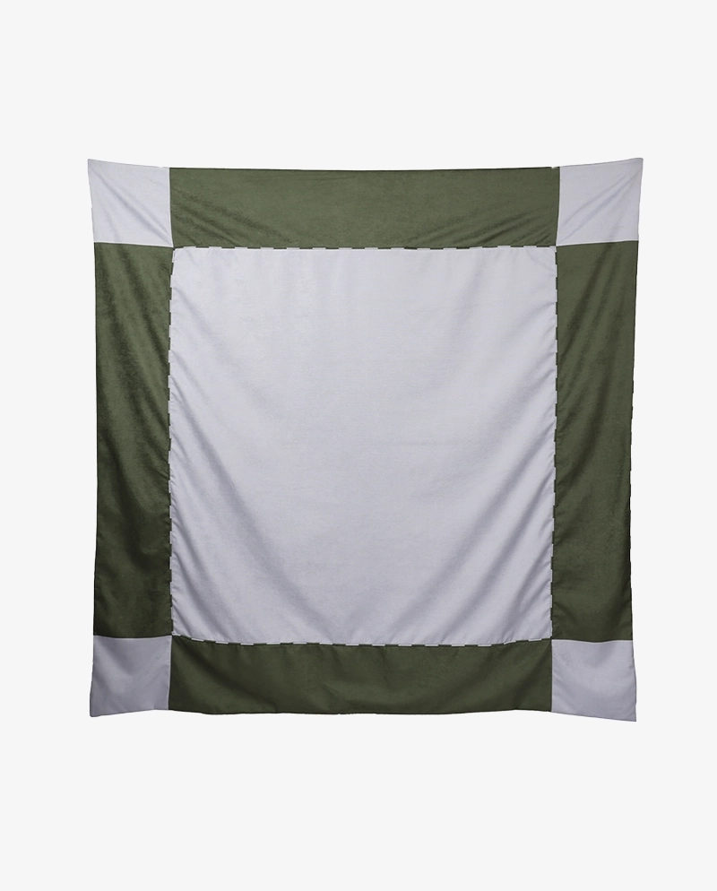 Narzuta zielono-niebieska ETTORE 200x200 – nowoczesna narzuta na łóżko