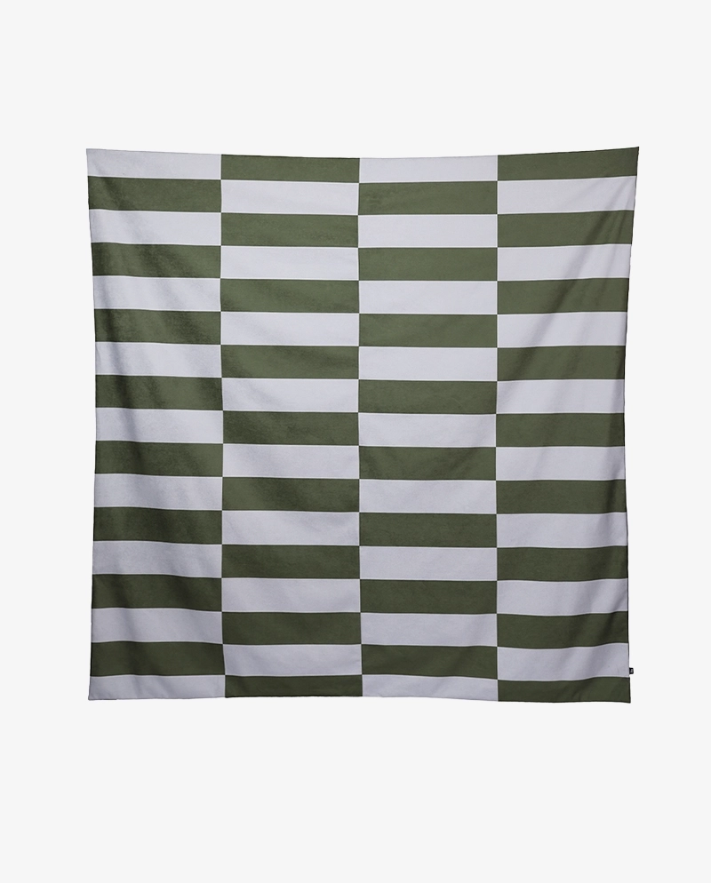 Narzuta zielono-niebieska ETTORE 200x200 – nowoczesna narzuta na łóżko