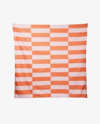 Narzuta pomarańczowo-różowa ETTORE 200x200 – nowoczesna narzuta na łóżko