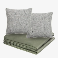 Zielony zestaw 2 poduszki + narzuta TOLEDO