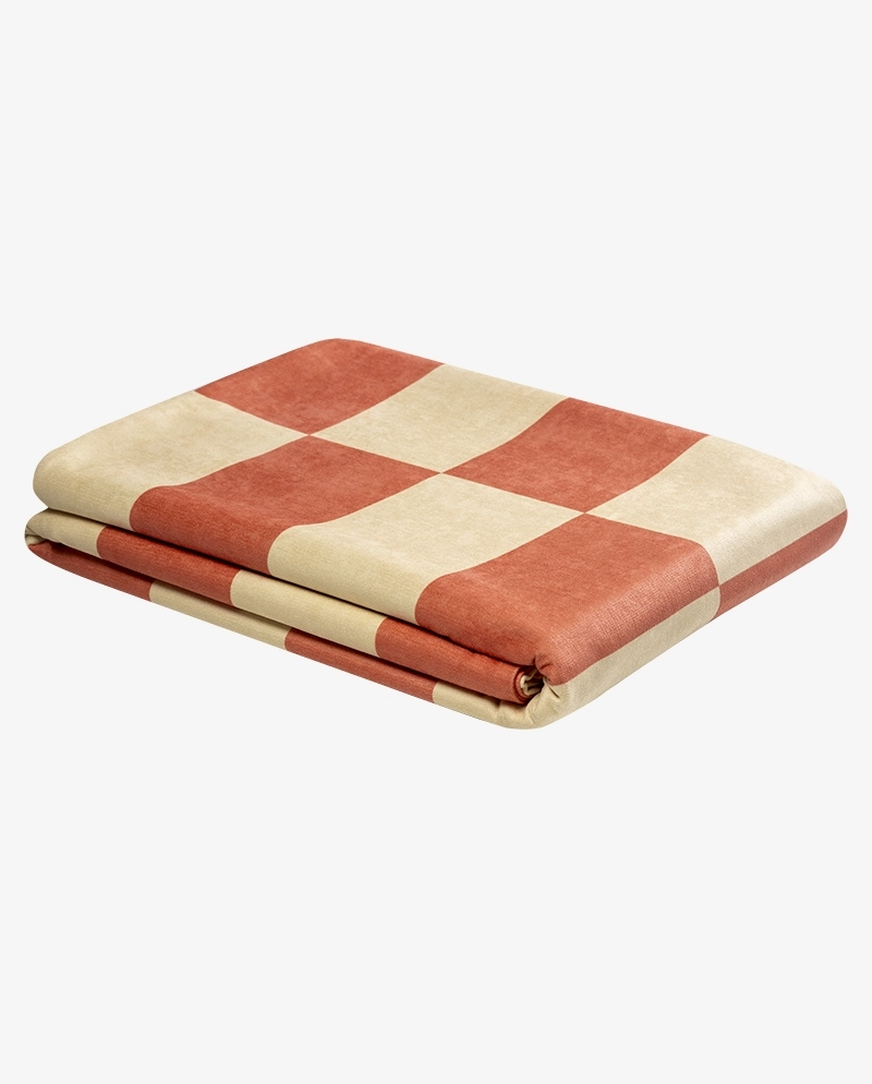 Narzuta pomarańczowo-żółta ETTORE 140x200 – nowoczesna narzuta na łóżko