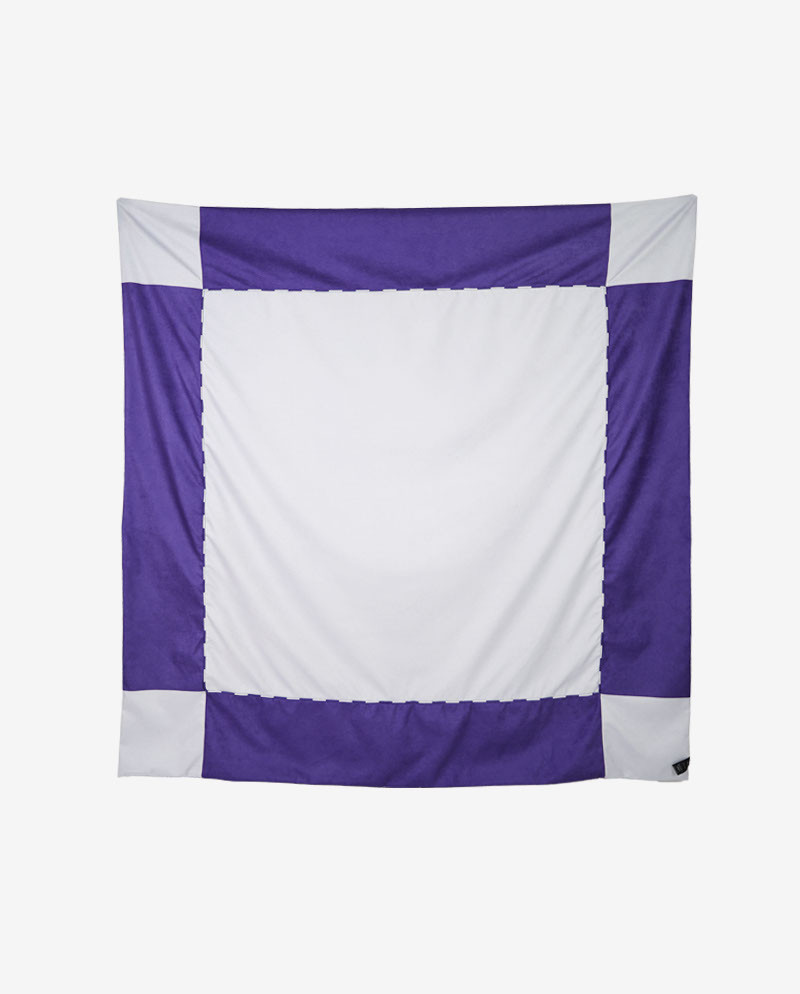 Narzuta granatowo-niebieska ETTORE 200x200 – nowoczesna narzuta na łóżko