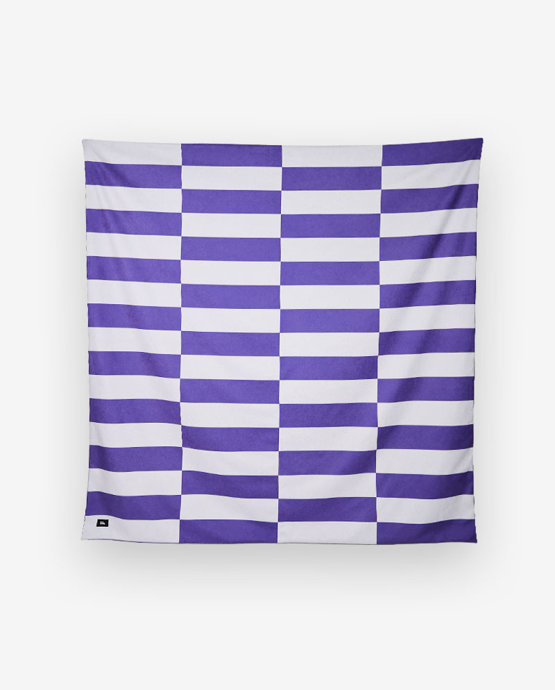 Narzuta granatowo-niebieska ETTORE 200x200 – nowoczesna narzuta na łóżko