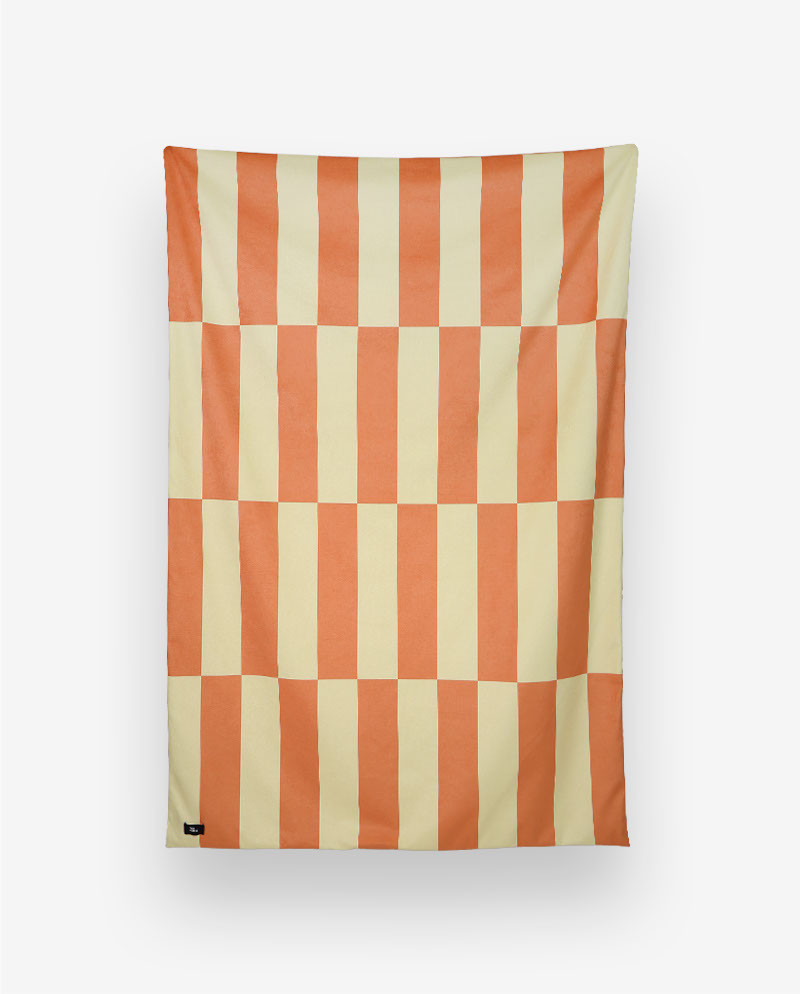 Narzuta pomarańczowo-żółta ETTORE 140x200 – nowoczesna narzuta na łóżko