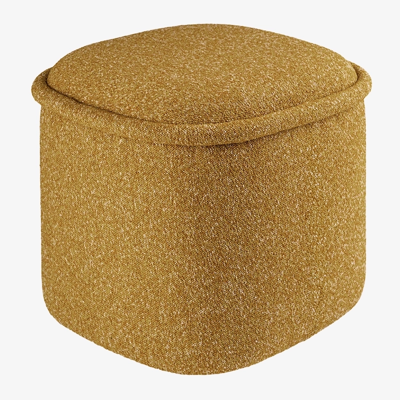 Pufa żółta HALO – pufa do salonu i sypialni | Davis Home