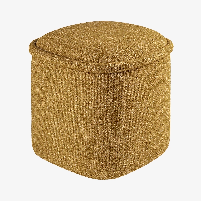 Pufa żółta HALO – pufa do salonu i sypialni | Davis Home