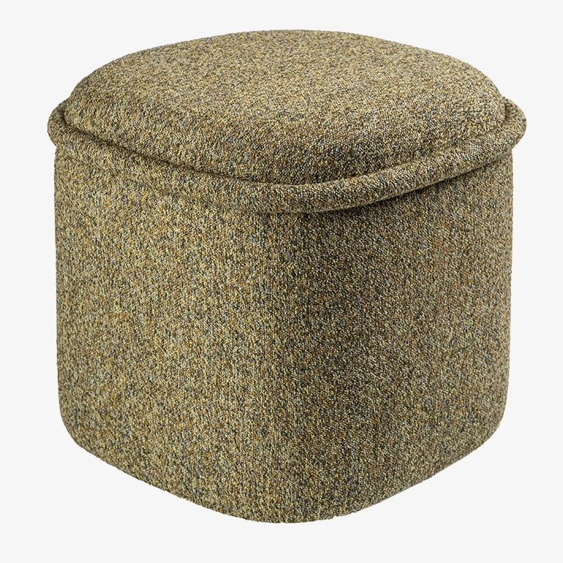 Pufa zielono-brązowa HALO – pufa do salonu i sypialni | Davis Home