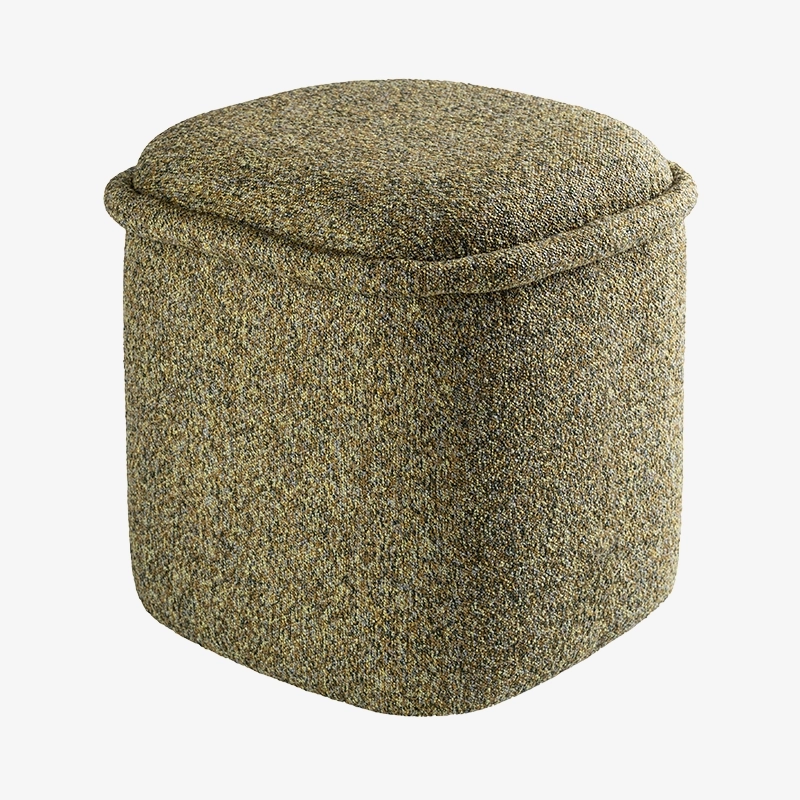 Pufa zielono-brązowa HALO – pufa do salonu i sypialni | Davis Home