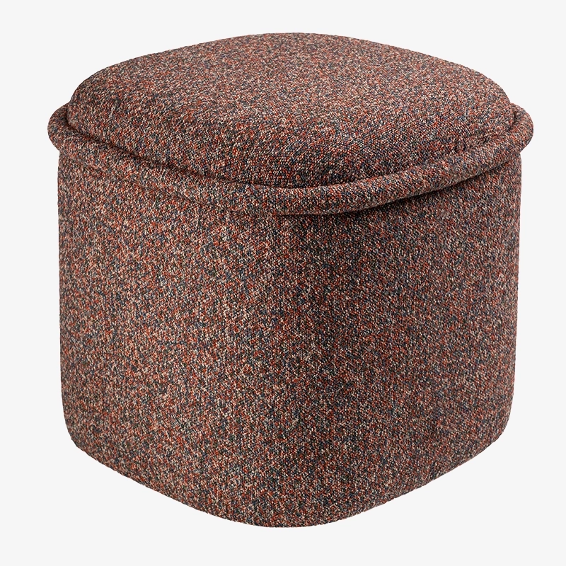 Pufa niebiesko-czerwona HALO – pufa do salonu i sypialni | Davis Home Pufa niebiesko-czerwona HALO – pufa do salonu i sypialni | Davis Home