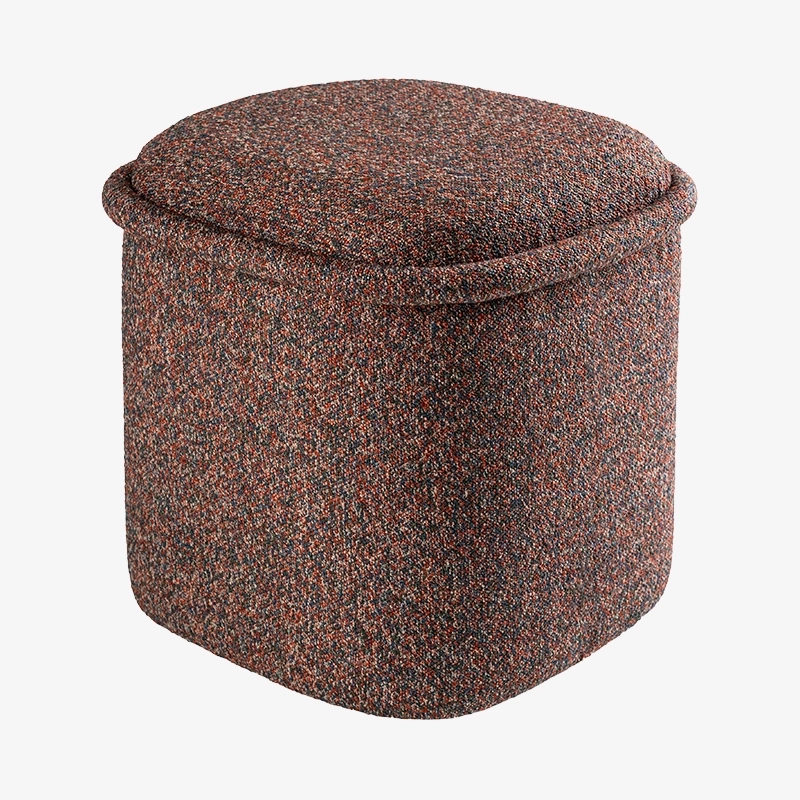 Pufa niebiesko-czerwona HALO – pufa do salonu i sypialni | Davis Home