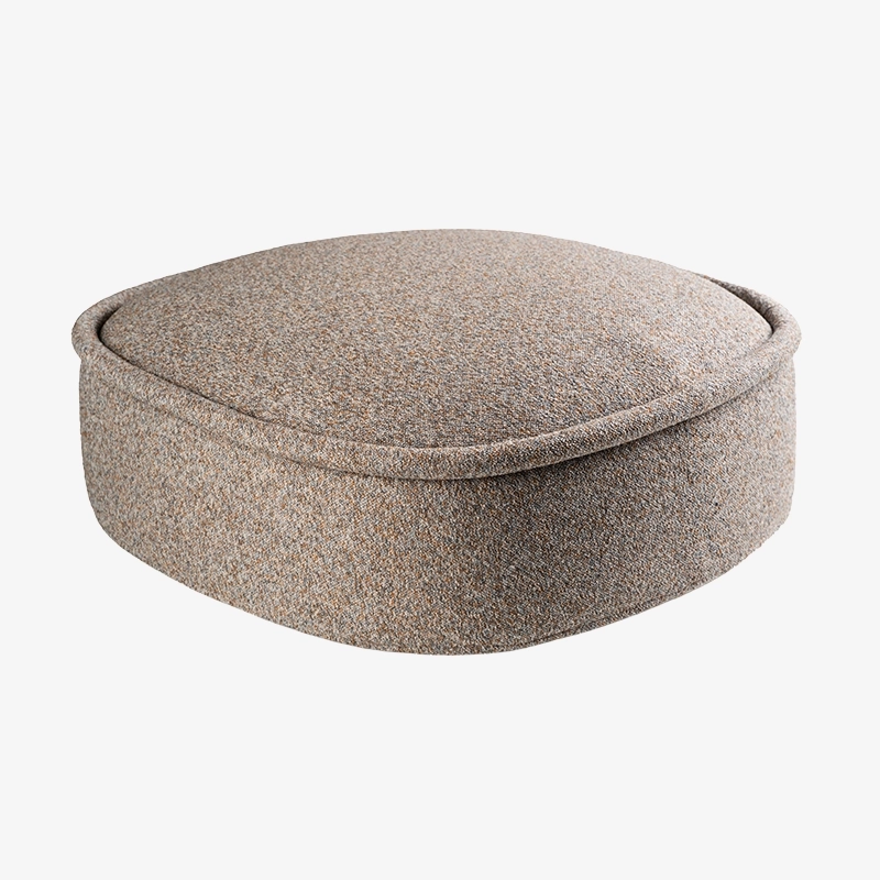 Pufa niebiesko-beżowa HALO – pufa do salonu i sypialni | Davis Home Pufa niebiesko-beżowa HALO – pufa do salonu i sypialni | Davis Home