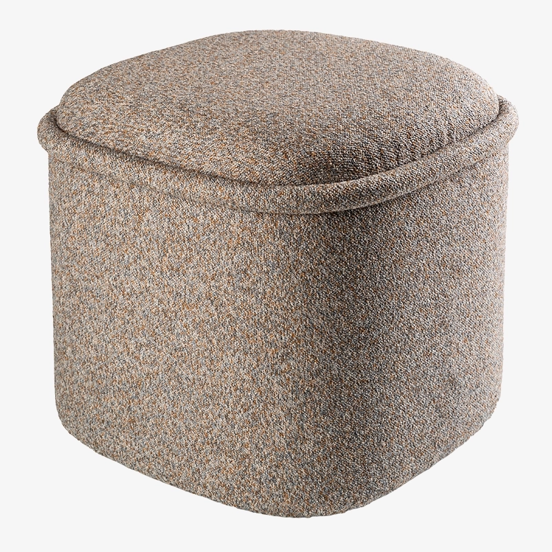 Pufa niebiesko-beżowa HALO – pufa do salonu i sypialni | Davis Home