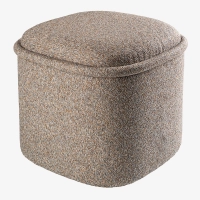 Pufa niebiesko-beżowa HALO – pufa do salonu i sypialni | Davis Home