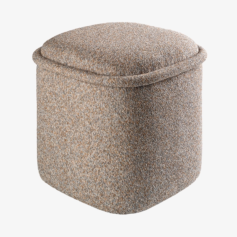 Pufa niebiesko-beżowa HALO – pufa do salonu i sypialni | Davis Home Pufa niebiesko-beżowa HALO – pufa do salonu i sypialni | Davis Home