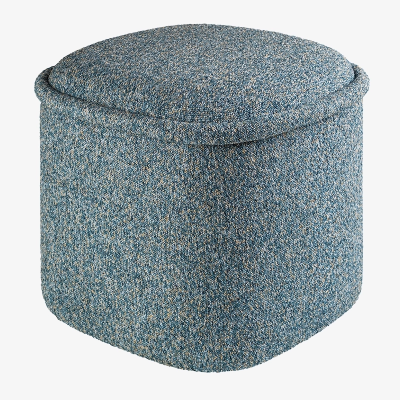 Pufa niebieska HALO – pufa do salonu i sypialni | Davis Home