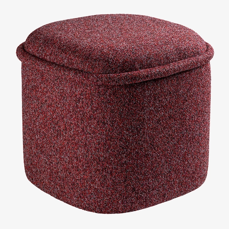 Pufa czerwona HALO – pufa do salonu i sypialni | Davis Home