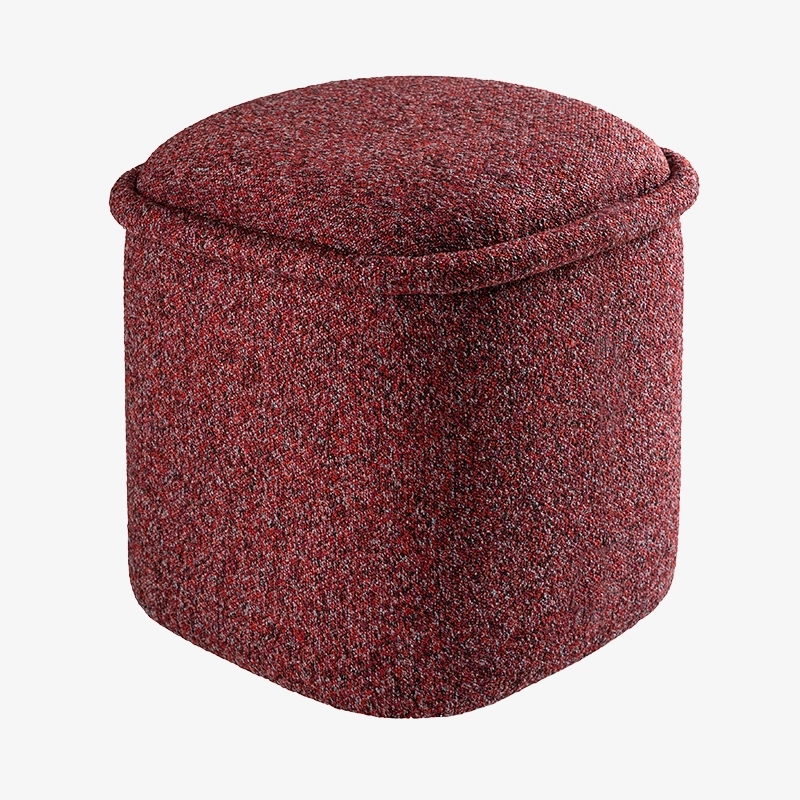 Pufa czerwona HALO – pufa do salonu i sypialni | Davis Home