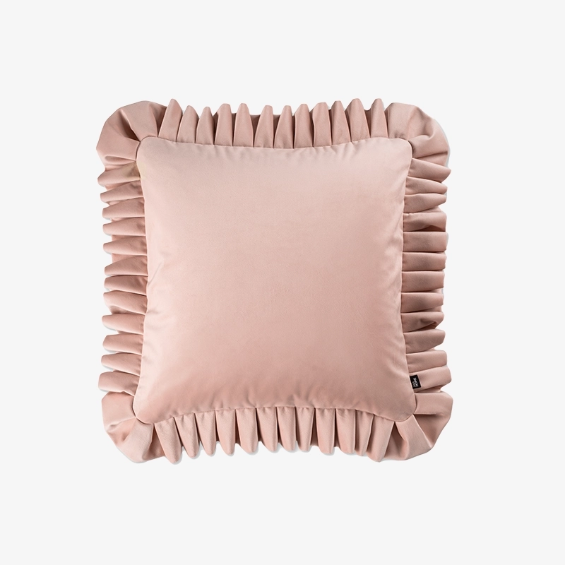 Poduszka dekoracyjna 45x45 różowa VALENCIA – Davis Home