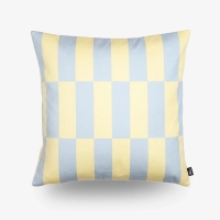 Poduszka dekoracyjna 45X45 niebiesko-żółta - kolekcja Ettore | DAVIS HOME
