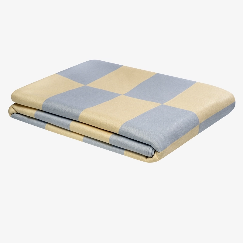 Narzuta niebiesko-żółta ETTORE 140x200 – nowoczesna narzuta na łóżko