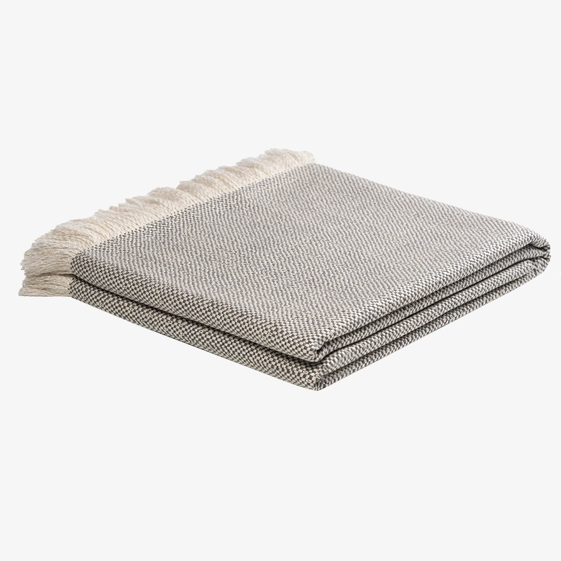 Narzuta na łóżko 140x200 szara PERU