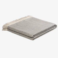 Narzuta na łóżko 140x200 szara PERU