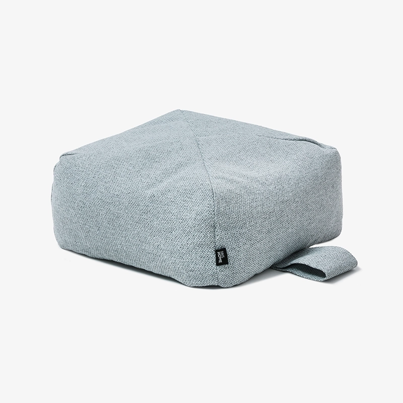 Poduszka do medytacji CALMA szara – równowaga, ergonomia, łuska gryczana