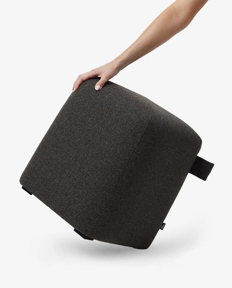 Pufa CALMA brązowa – naturalność, ciepło, stabilność